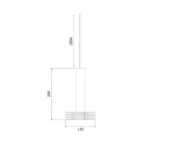 Suspension*Zero Suspension, Sprinkle D120, , Ø12cm, H20,9cm - noir