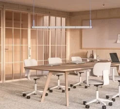 Suspension, Sprinkle Linear, bleu, LED, 3000K, 2350 lm, L124cm, H16,2cm - Zero