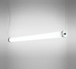Suspension, Stacking S H Naked, transparent, LED, dim, 2700K, 3162 lm, L120cm, H7,5cm - LEUCOS