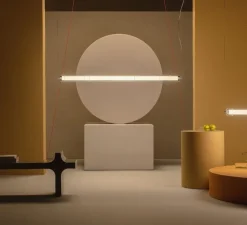 Suspension*LEUCOS Suspension, Stacking S, , LED, dim, 2700K, 3262 lm, L120cm, H10cm - transparent