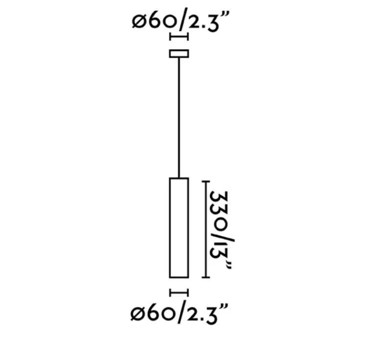 Suspension*Faro Suspension, Stan, , Ø6cm, H35,5cm - noir