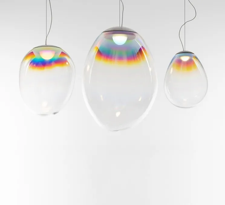 Suspension, Stellar Nebula 22, iridescent, LED, dim, 3000K, 800 lm, Ø22cm, H30cm - Artemide