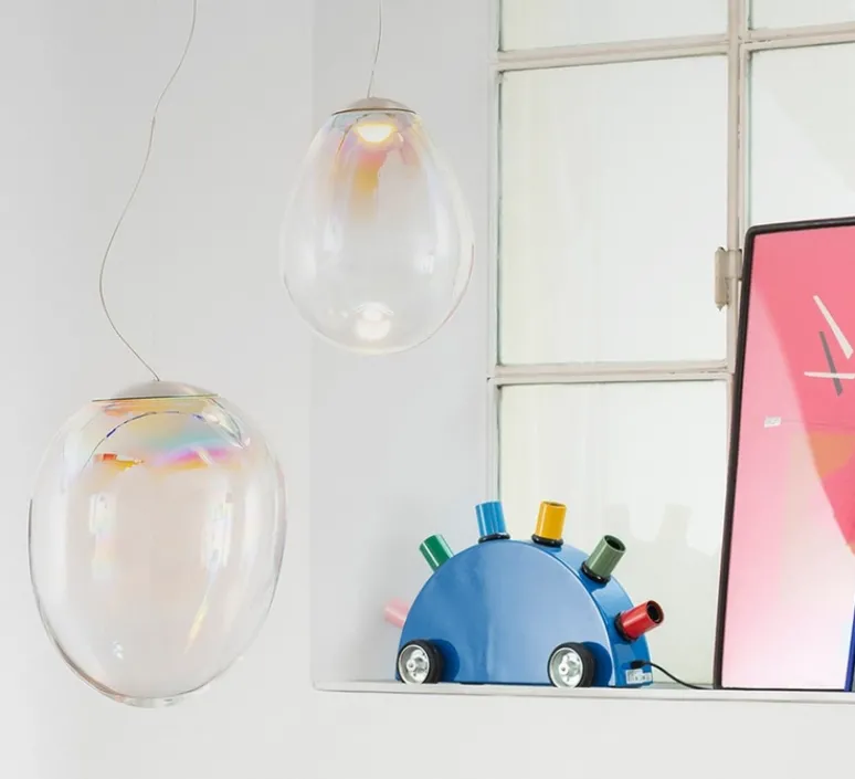 Suspension*Artemide Suspension, Stellar Nebula 30, , LED, dim, 3000K, 1750 lm, Ø30cm, H37cm - iridescent