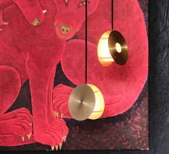 Suspension, Sterling, laiton, L17cm, H17cm - Rubn