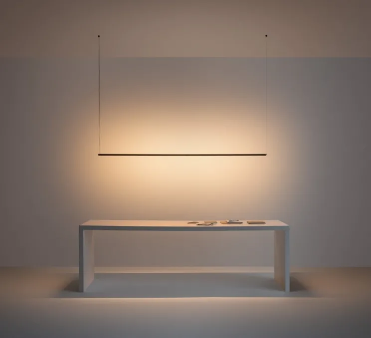 Suspension, Sticks solo, 7360, noir, LED, dim, 2700K, 3260 lm, L152cm, H3cm - Vibia