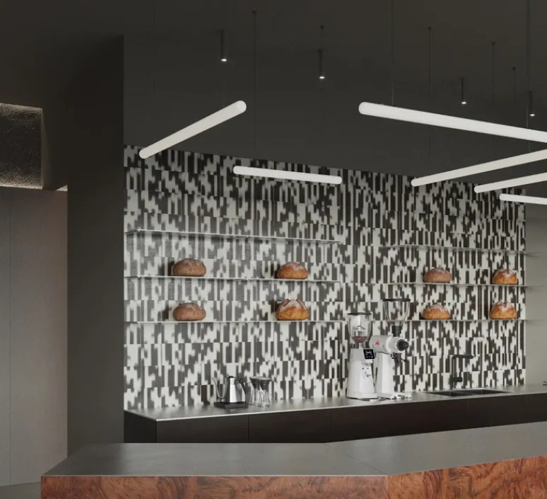 Suspension*Slide Suspension, Stiletto X, , LED, dim, 2700K, 1200 lm, L80cm, H5cm - blanc