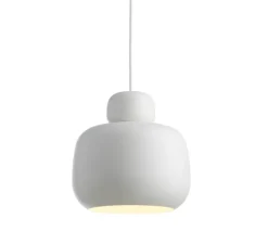Suspension, Stone large, blanc, Ø24cm, H24,6cm - Woud