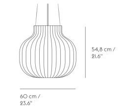 Suspension, Strand Closed, blanc, Ø60cm, H54,8cm - MUUTO
