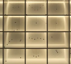 Suspension*Flos Suspension, String Light (cone, 12m, alimentation sol), , LED, 2700K, 1033lm, Ø19cm, H16cm - noir