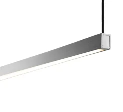 Suspension, Stripe S2000, titanium, LED, dim, 2700K, 2970 lm, L200cm, H20cm - Light Point