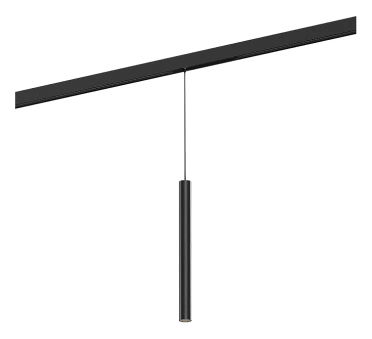 Suspension, Stube On Track, 48V, DALI, noir, LED, 2700K, 535lm, Ø2,6cm, H30cm - Wever&Ducré