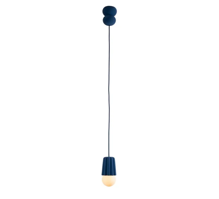 Suspension, Stucco No. 1, bleu lapis, Ø10cm, H26,5cm - Schneid