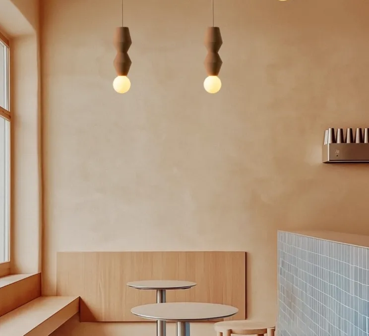 Suspension, Stucco No. 2, rouge argile, Ø10,5cm, H26,5cm - Schneid