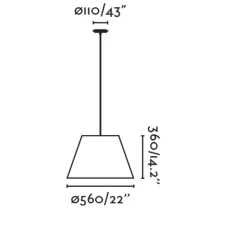 Suspension*Faro Suspension, Sumba, , Ø56cm, H36cm - noir, rotin