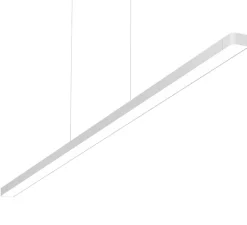 Suspension, Super Line Pro Up & Down, gris, LED, dim, 3000K, 5154 lm, L150cm, H2,5cm - Flos