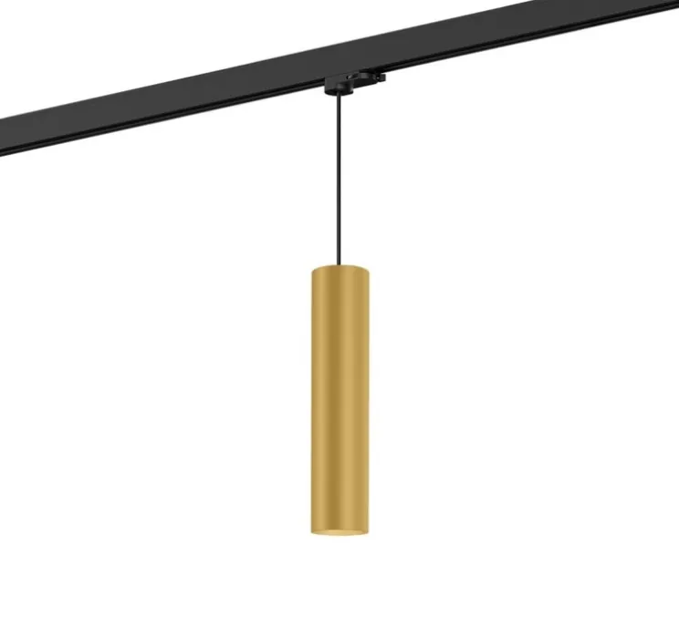 Suspension sur rail, Ray on track 3.0 PAR16, noir mat, laiton, Ø6,7cm, H30cm - Wever&Ducré