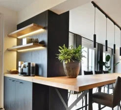 Suspension*Wever&Ducré Suspension sur rail, Ray on track 3.0 PAR16, , Ø6,7cm, H30cm - noir mat