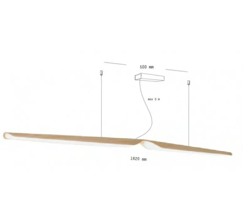 Suspension*Tunto Suspension, Swan, , 2700K, L162cm - blanc