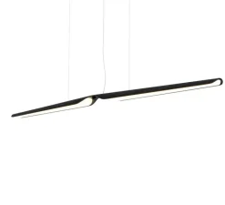 Suspension*Tunto Suspension, Swan, chêne, , L162cm, LED, 3000k, 2814lm - noir