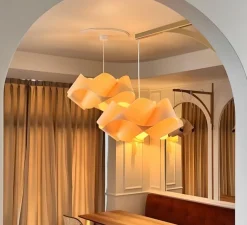 Suspension*LZF Suspension, swirl small SP 22, hêtre naturel, Ø54cm, H25cm - bois, marron