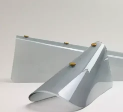 Suspension*Tala Suspension, Sycamore 5, , Ø140cm, H186cm - Laiton, verre gris