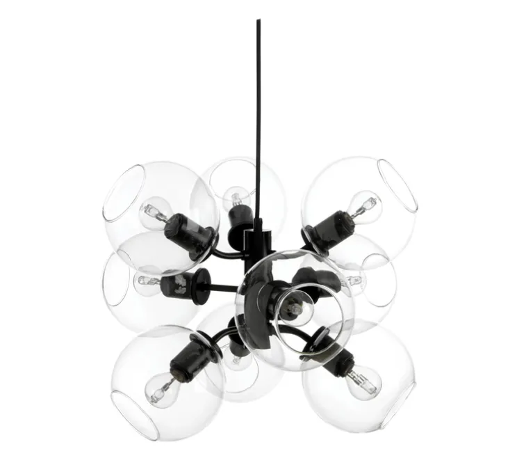 Suspension, TAGE 50, noir, transparent, Ø45cm, H37cm - Cobankeryd