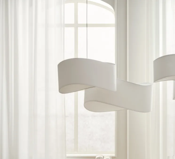 Suspension, Tajo, blanc, Ø50cm, H24cm - Bolia