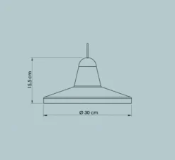 Suspension*Easy Light by Carpyen Suspension, Tao, , Ø30cm, H15,5cm - vert picea