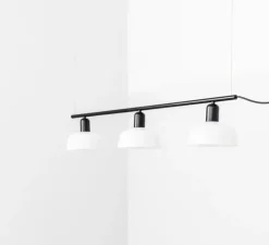 Suspension, Tatawin, linéaire S, blanc, L100cm, H210cm - Faro