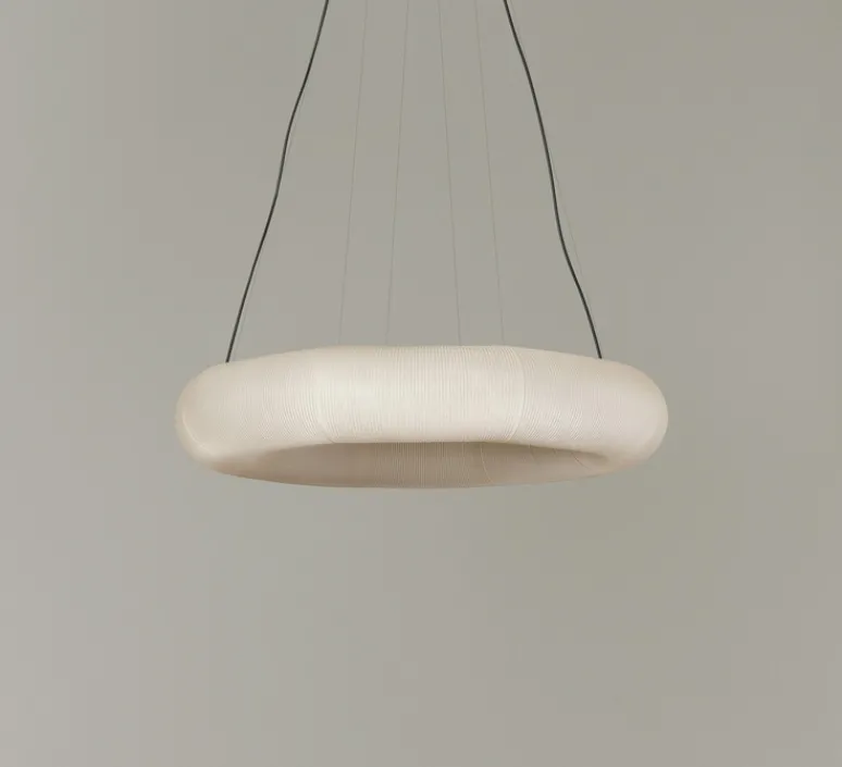 Suspension*Santa & Cole Suspension, Tekio Circular P8, , LED, dim, 2200-2700K, 8084 lm, Ø140cm, H25cm - papier Washi