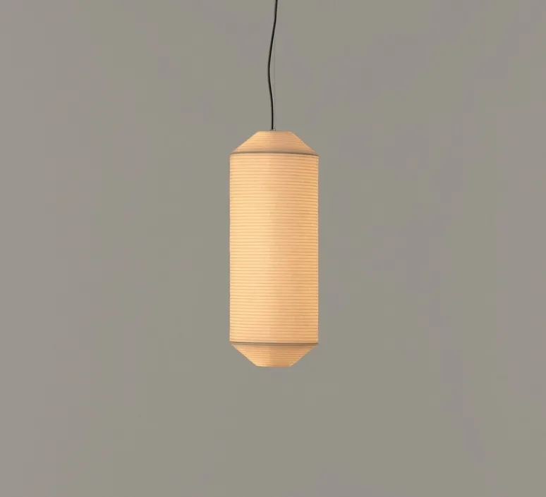 Suspension*Santa & Cole Suspension, Tekio Vertical P1, , LED, dim, 2700K, 1251 lm, Ø25cm, H67cm - papier Washi