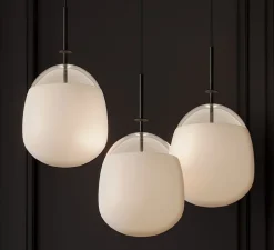 Suspension, Tempo 5778, graphite, LED, dim, 2700K, 441 lm, Ø24cm, H44cm - Vibia
