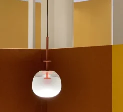 Suspension*Vibia Suspension, Tempo 5772, , LED, 2700K, 300lm, Ø13cm, H26,8cm - terracotta