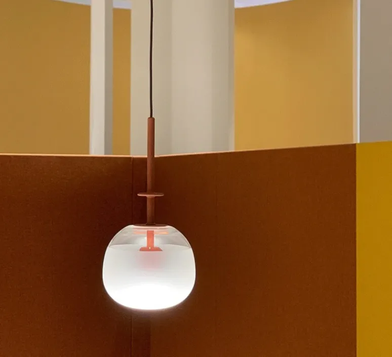 Suspension*Vibia Suspension, Tempo 5772, , LED, 2700K, 300lm, Ø13cm, H26,8cm - terracotta