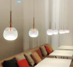 Suspension*Vibia Suspension, Tempo 5772, , LED, 2700K, 300lm, Ø13cm, H26,8cm - terracotta