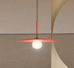 Suspension, Tempo 5770, terracotta, LED, 2700K, 300lm, Ø25cm, H17,7cm - Vibia