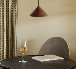 Suspension*Mater Suspension, Terra, , Ø17,5cm, H11cm - rouge rouille, marc de café recyclé