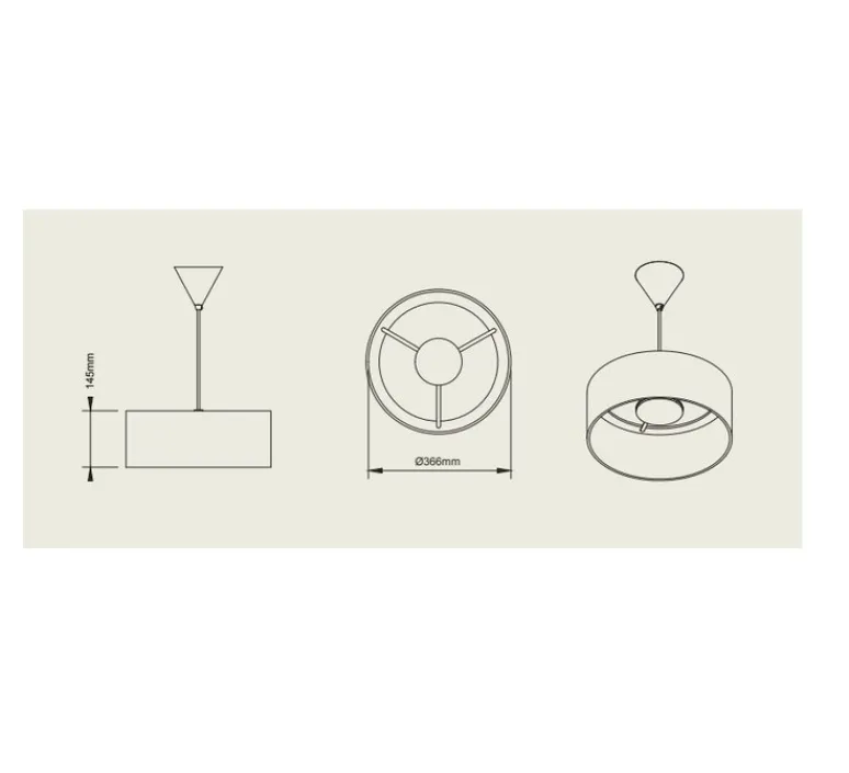 Suspension*Pott Suspension, Terra Wide, , IP44, LED, dim, 2700K, 1200 lm, Ø36,6cm, H14,5cm - rouge/carve