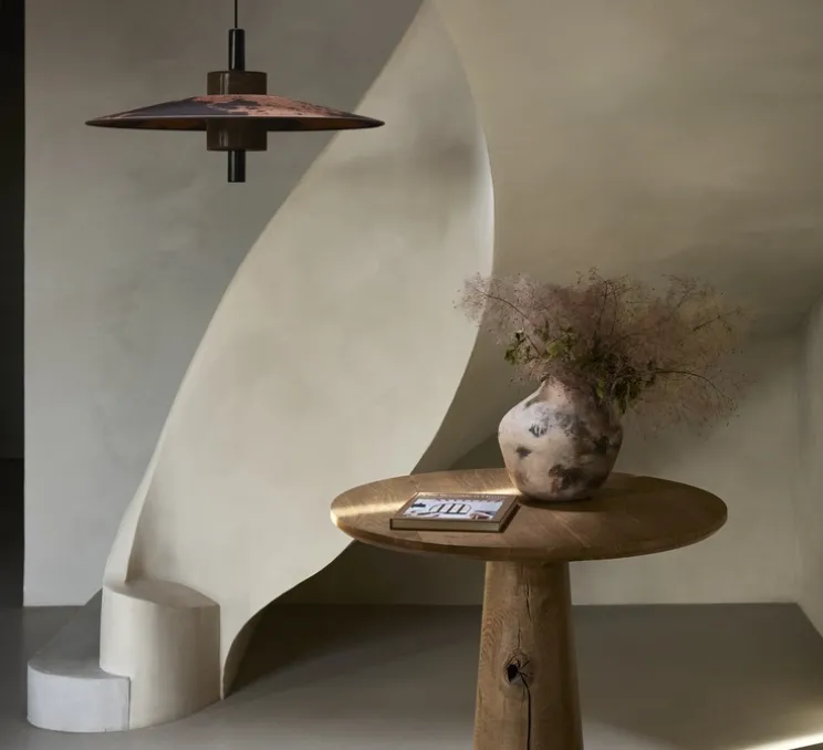 Suspension, Thésée M, terracotta, Ø70cm, H40cm - Forestier