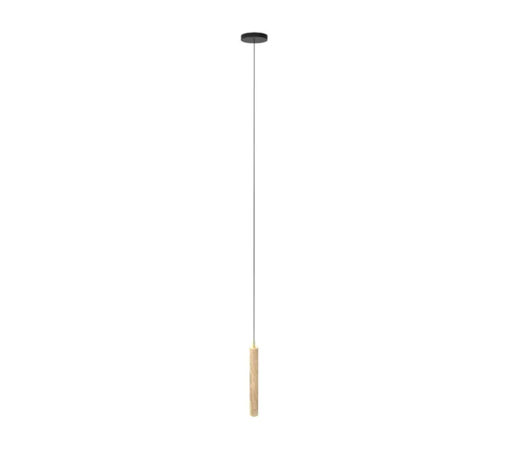 Suspension, Tibur 50, travertin, LED 3000K, 500lm, Ø6cm, H50cm - Nedgis