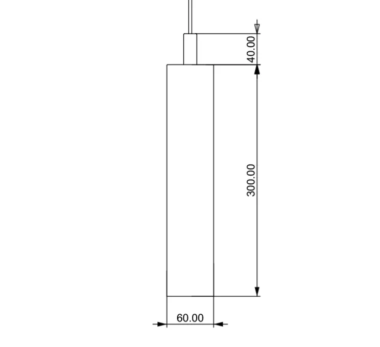 Suspension, Tibur 30, travertin, LED, 2700K, 400lm, Ø6cm, H30cm - Nedgis
