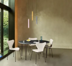 Suspension, Tiffany verticale, diamant, LED, dim, 2700K, 1530 lm, Ø6,25cm, H49,3cm - Elements lighting