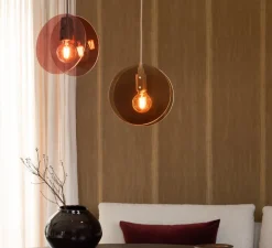 Suspension, Toledo, ambre, Ø22cm, H26cm - It's about Romi