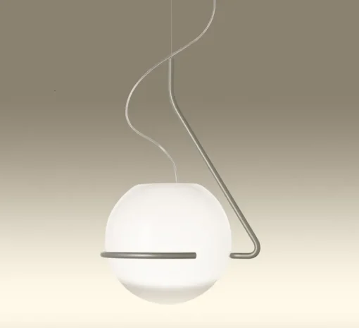 Suspension*Foscarini Suspension, Tonda, , L39cm, H59cm - blanc, titane