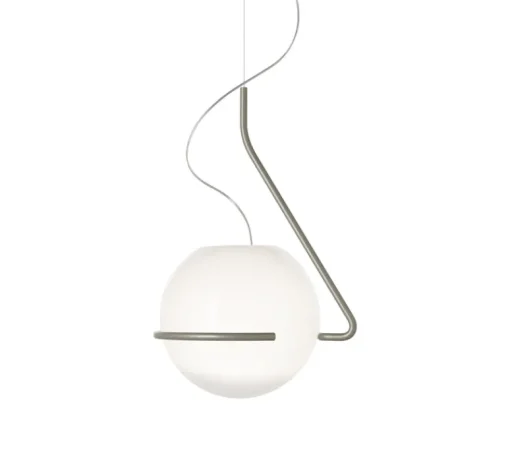 Suspension*Foscarini Suspension, Tonda, , L39cm, H59cm - blanc, titane