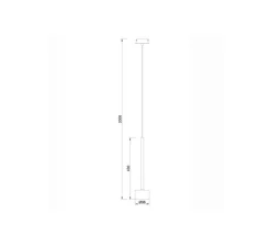 Suspension*Mantra Suspension, Tonic, , Ø9,8cm, H43cm - chrome