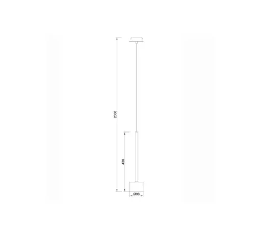 Suspension*Mantra Suspension, Tonic, , Ø9,8cm, H43cm - chrome