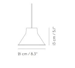 Suspension, Top, rouge profond, Ø21cm, H13cm - Muuto
