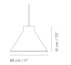 Suspension, Top, rouge profond, Ø28cm, H19cm - Muuto