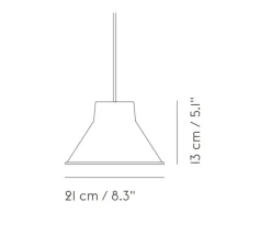 Suspension*Muuto Suspension, Top, , Ø21cm, H13cm - vert foncé
